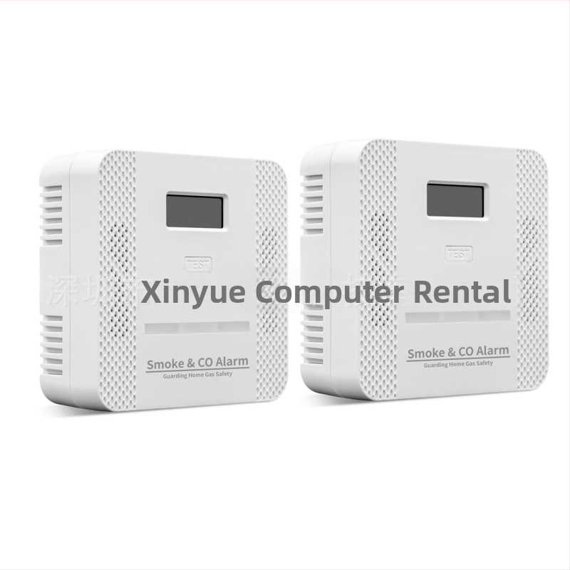 2-v-1 CO a detektor dymu, bezdrôtový, 360° detekcia, montáž na strop, model XY-S510COM