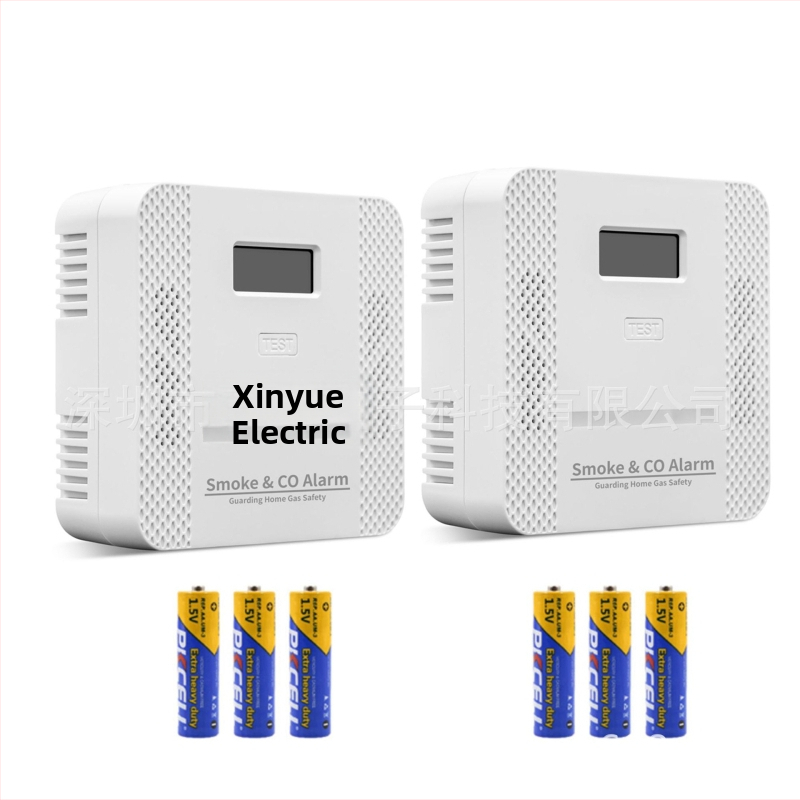 2-v-1 CO a detektor dymu, bezdrôtový, 360° detekcia, montáž na strop, model XY-S510COM