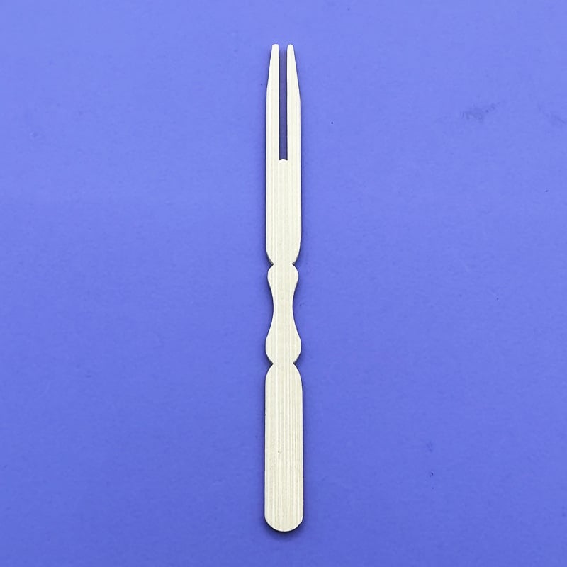 Heni Furculițe de fructe din bambus — lustruire mecanică, calitate de primă clasă