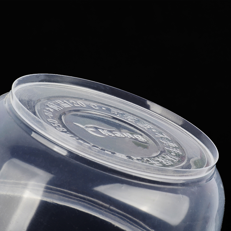 Boluri de supă rotunde din plastic, cu capac, de unică folosință, pentru takeout, nunți și uz casnic | cutie 20–50 bucăți | Non-biodegradabile | Procesare personalizabilă disponibilă