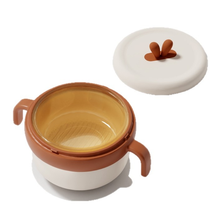 Dječja zdjela od 316 Nerđajućeg čelika, izolirana vodom, s usisnom protiv pada PPSU