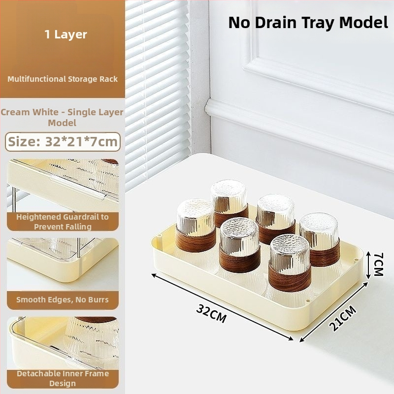 Asztali pohártartó – műanyag, minimalist stílus, tároló kávéhoz és teához