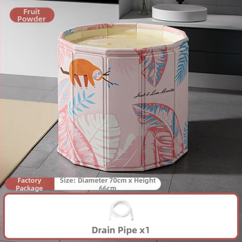 Felnőtt tarpaulin fürdővödör, telepítés nélkül, nem összecsukható, otthoni használatra, teljes test fürdéséhez