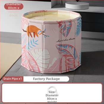 Felnőtt tarpaulin fürdővödör, telepítés nélkül, nem összecsukható, otthoni használatra, teljes test fürdéséhez