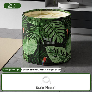 Felnőtt tarpaulin fürdővödör, telepítés nélkül, nem összecsukható, otthoni használatra, teljes test fürdéséhez