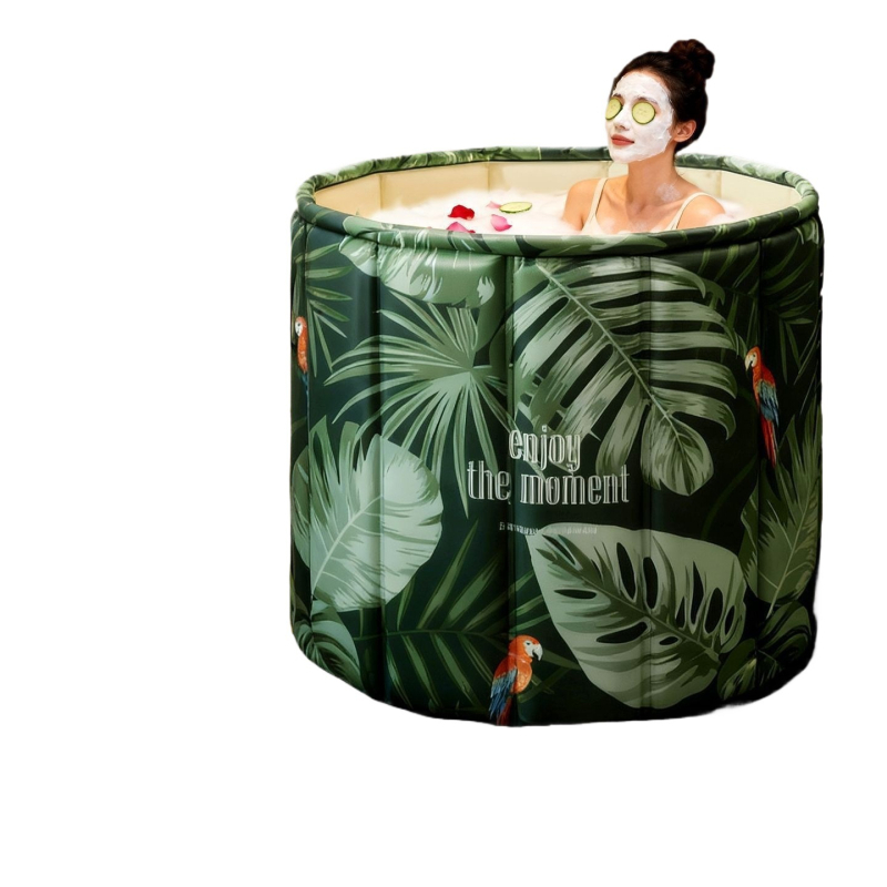 Felnőtt tarpaulin fürdővödör, telepítés nélkül, nem összecsukható, otthoni használatra, teljes test fürdéséhez