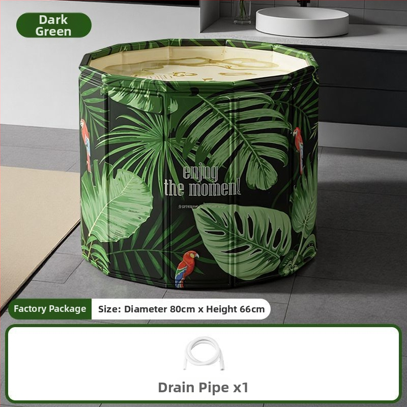 Felnőtt tarpaulin fürdővödör, telepítés nélkül, nem összecsukható, otthoni használatra, teljes test fürdéséhez