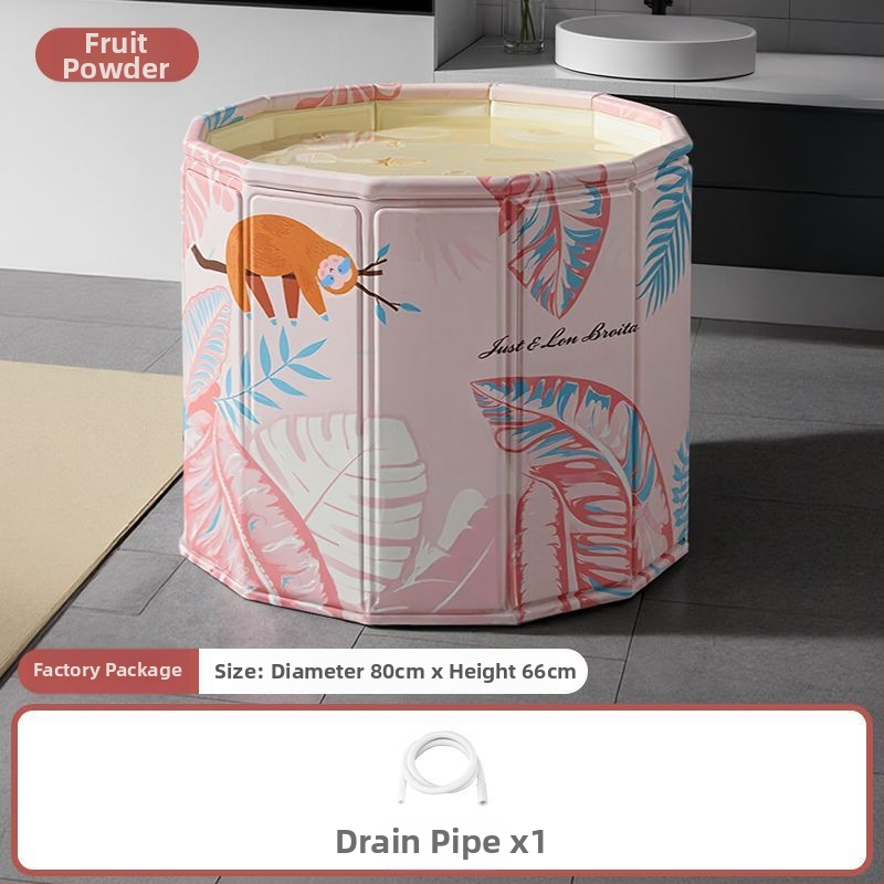 Felnőtt tarpaulin fürdővödör, telepítés nélkül, nem összecsukható, otthoni használatra, teljes test fürdéséhez