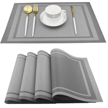 Trpezarijski podmetač (vodonepropusan, zaštita od opeklina, PVC, kvadratni oblik, moderan stil)