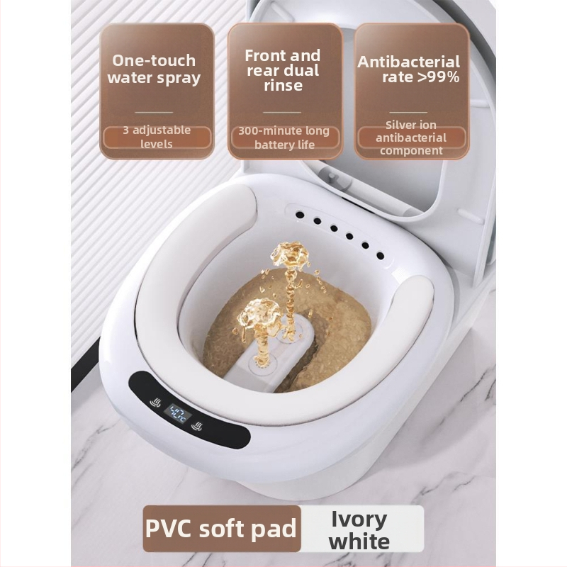 Elektromos ülőfürdő aranyérre, összecsukható kialakítás, állandó hőmérséklet, műanyag test, felnőttek számára