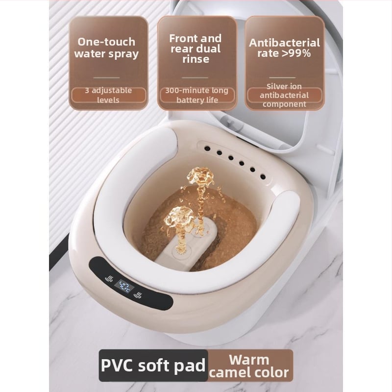 Elektromos ülőfürdő aranyérre, összecsukható kialakítás, állandó hőmérséklet, műanyag test, felnőttek számára