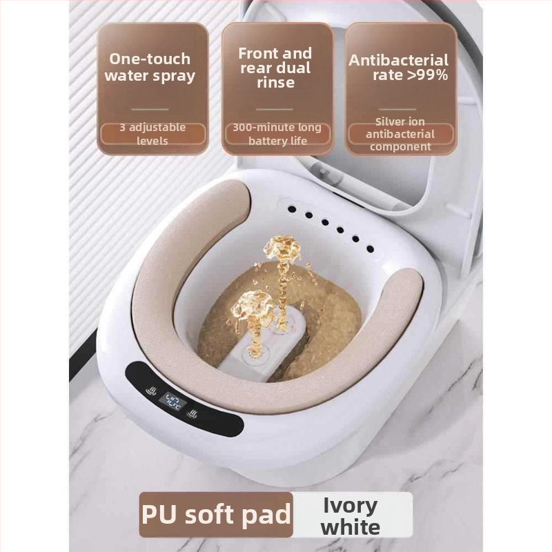 Elektromos ülőfürdő aranyérre, összecsukható kialakítás, állandó hőmérséklet, műanyag test, felnőttek számára