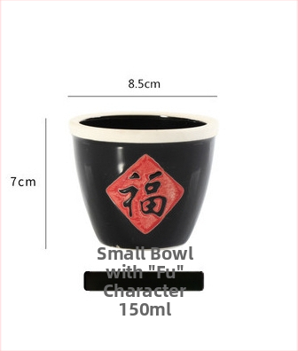 Kerámia tál áldás motívummal, fedővel — gőzölő tál szószok és levesek számára