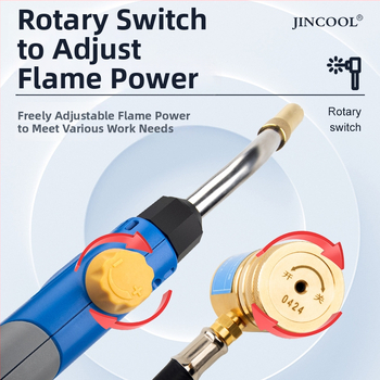 Портативна заваръчна горелка за климатици, високотемпературно заваряване на медни и алуминиеви тръби