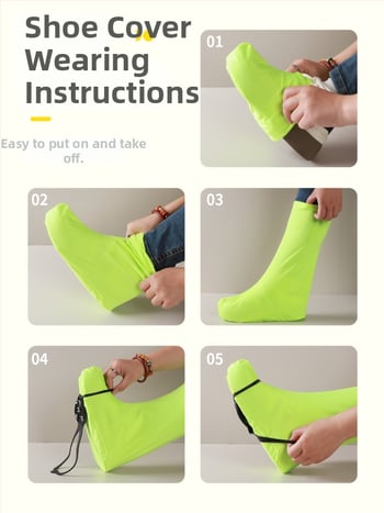 Текстилни обувни протектори с антихлъзгаща подметка за сняг, за мъже, жени и деца, подходящи за сняг и каране на ски