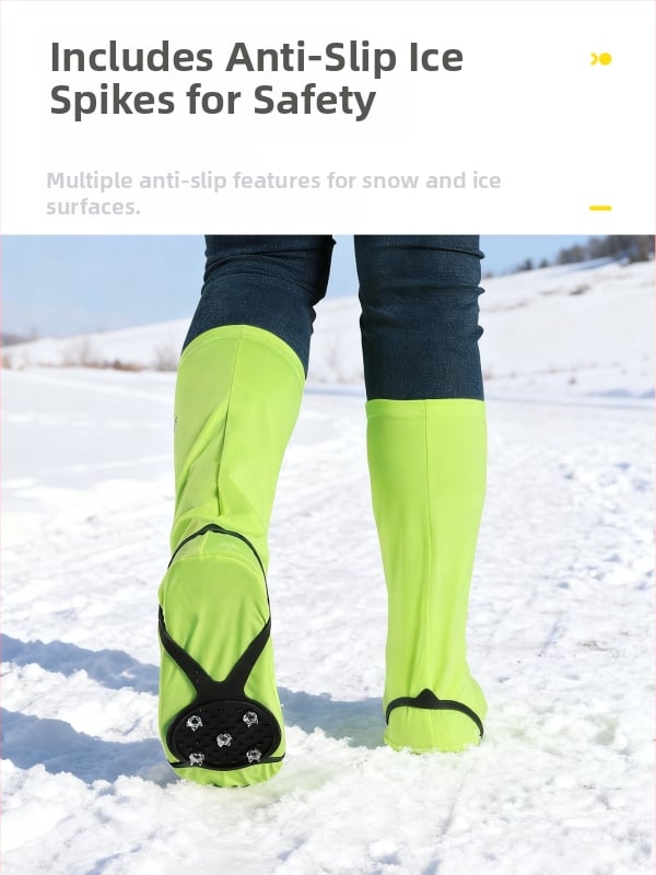 Текстилни обувни протектори с антихлъзгаща подметка за сняг, за мъже, жени и деца, подходящи за сняг и каране на ски