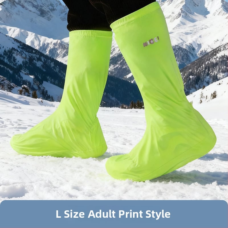 Текстилни обувни протектори с антихлъзгаща подметка за сняг, за мъже, жени и деца, подходящи за сняг и каране на ски