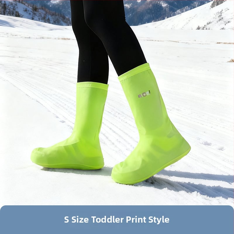 Текстилни обувни протектори с антихлъзгаща подметка за сняг, за мъже, жени и деца, подходящи за сняг и каране на ски