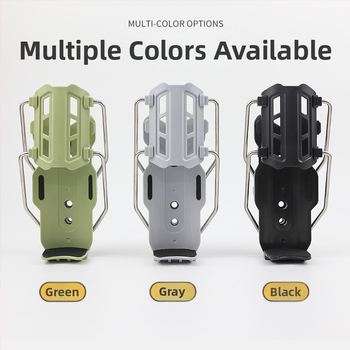 Държач за бутилка вода за електрически мотоциклет, пластмаса + сплав, адаптивен безпробивен монтаж, въртящ се, защитна рейка