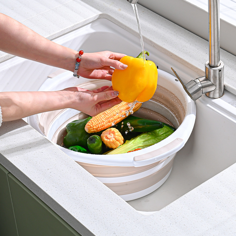 FH Összecsukható hordozható mosdókagyló diákok számára | PP+TPE anyag | Fürdőhasználatra