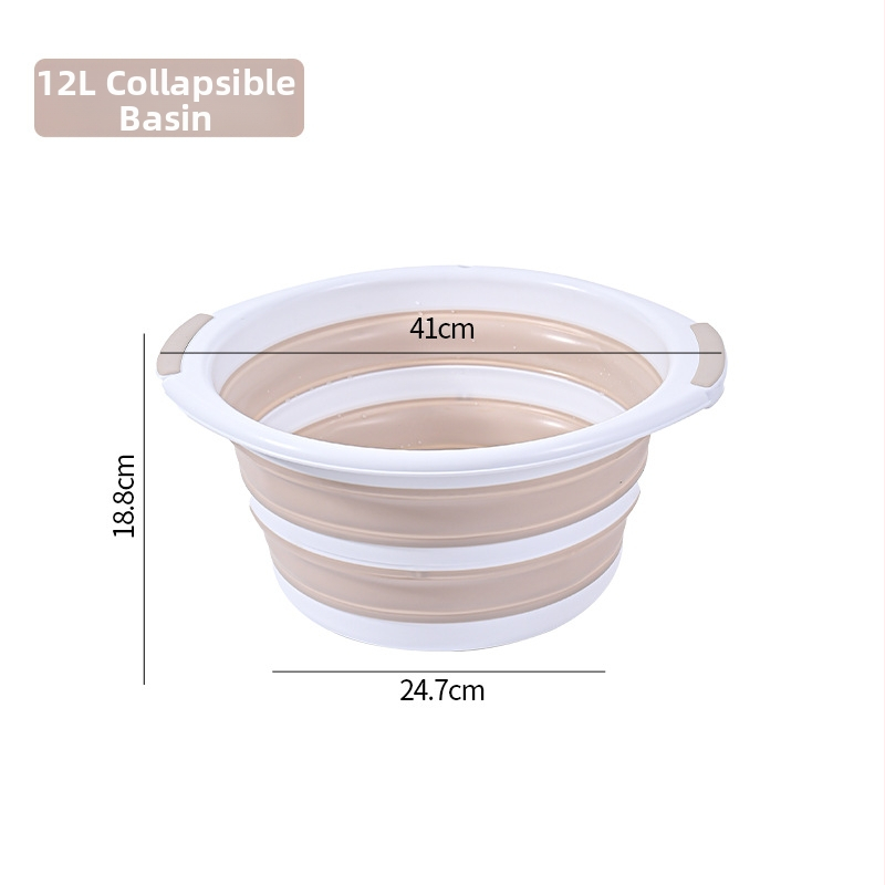 FH Összecsukható hordozható mosdókagyló diákok számára | PP+TPE anyag | Fürdőhasználatra