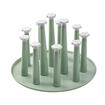 Dench suport pentru cești de ceai – din plastic, drenaj invers, protecție împotriva prafului, design modern minimalist, greutate 120 g