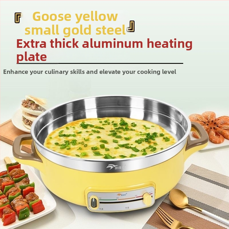 Електрическа палачинкова плоча с двойно нагряване, неръждаема стомана, мощност под 800 W