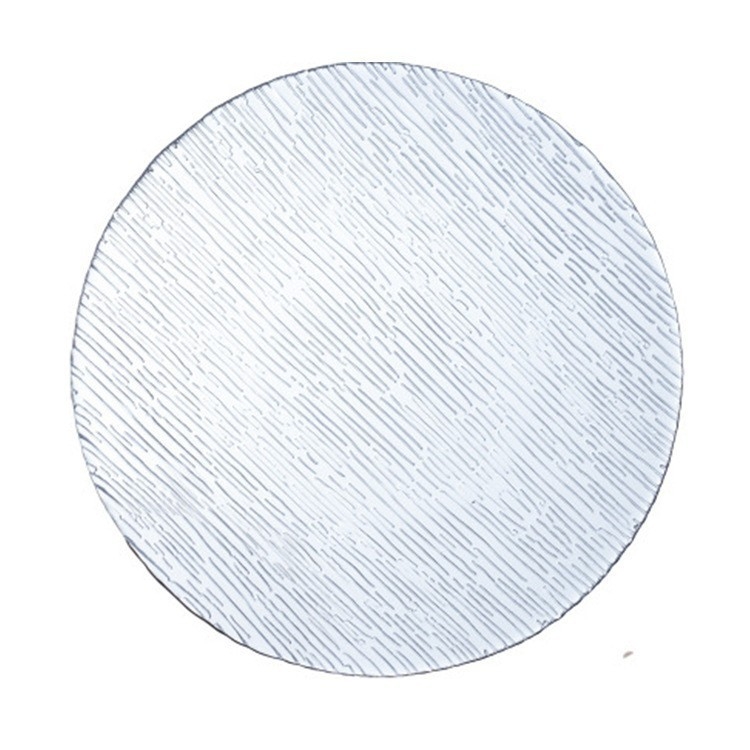 Set de boluri și farfurii din sticlă, adânci, oval, stil modern minimalist, suprafață vopsită cu spray