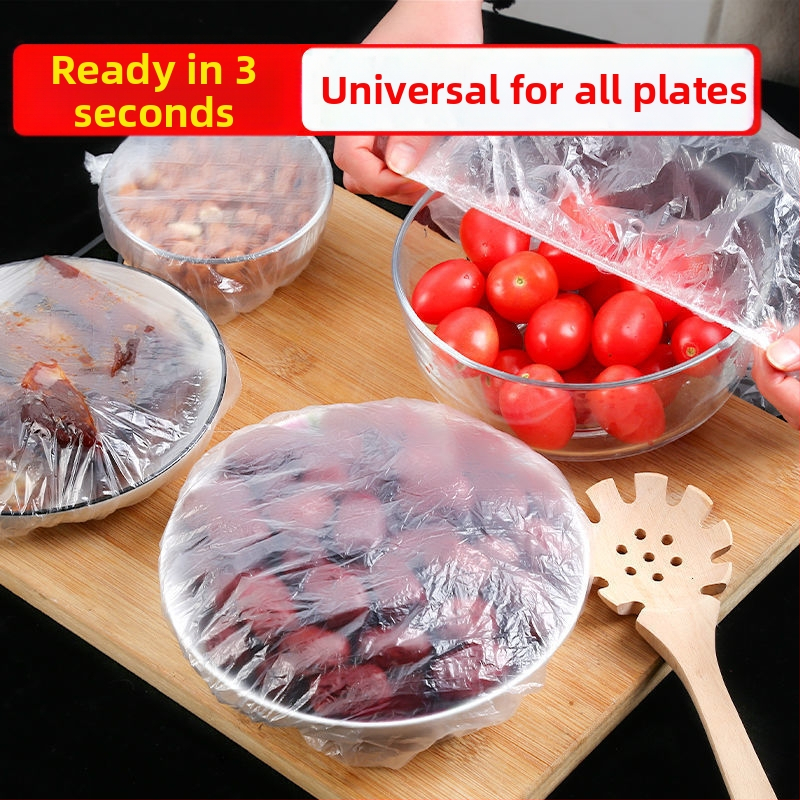 Jednorazový kryt fólie na uchovanie potravín - domáce použitie, PE, -60°C–140°C, 12+ kusov