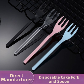 Vidlička na ovocie, plastová, značka Liheng, moderný minimalistický štýl, tlač loga dostupná