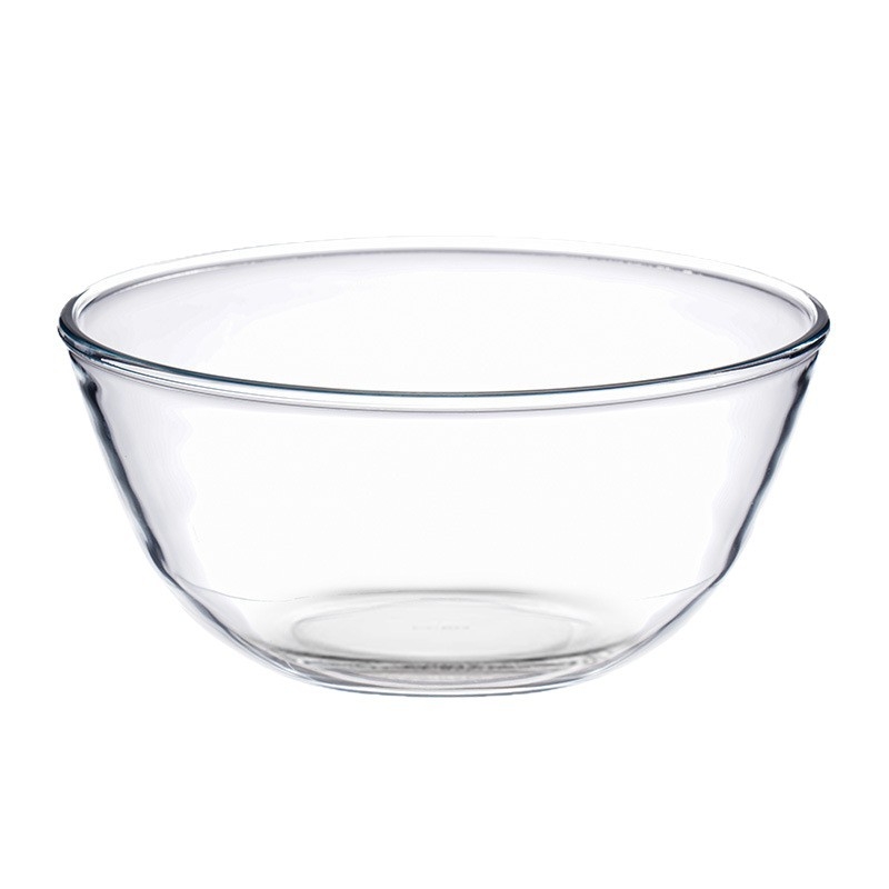 Meijia Bol de Salată din Sticlă Borosilicată de Înaltă Calitate, Compatibilă cu Microunde, Personalizare Disponibilă, Formă Rotundă