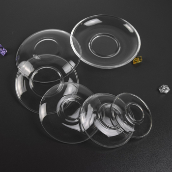 Vas rotund din sticlă pentru cafea și gustări, sticlă rezistentă la căldură, imprimare logo disponibilă, personalizare disponibilă, 6 bucăți în cutie