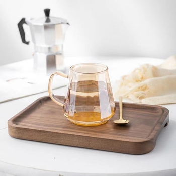 Téglalap alakú fa tálca — felület: kézzel rajzolt, modern minimalist stílus, anyag: fa