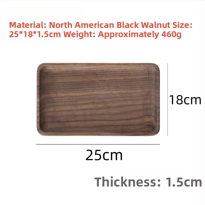 Téglalap alakú fa tálca — felület: kézzel rajzolt, modern minimalist stílus, anyag: fa