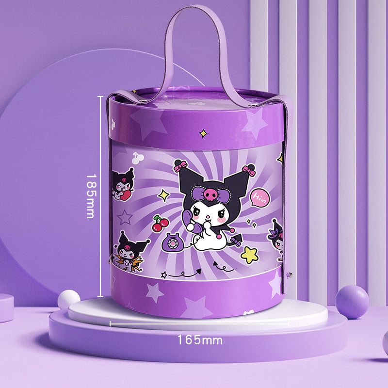 Kuromi kanta zagrljaja — DIY prazna kanta za djecu, laminirana, materijal Opp+Paper