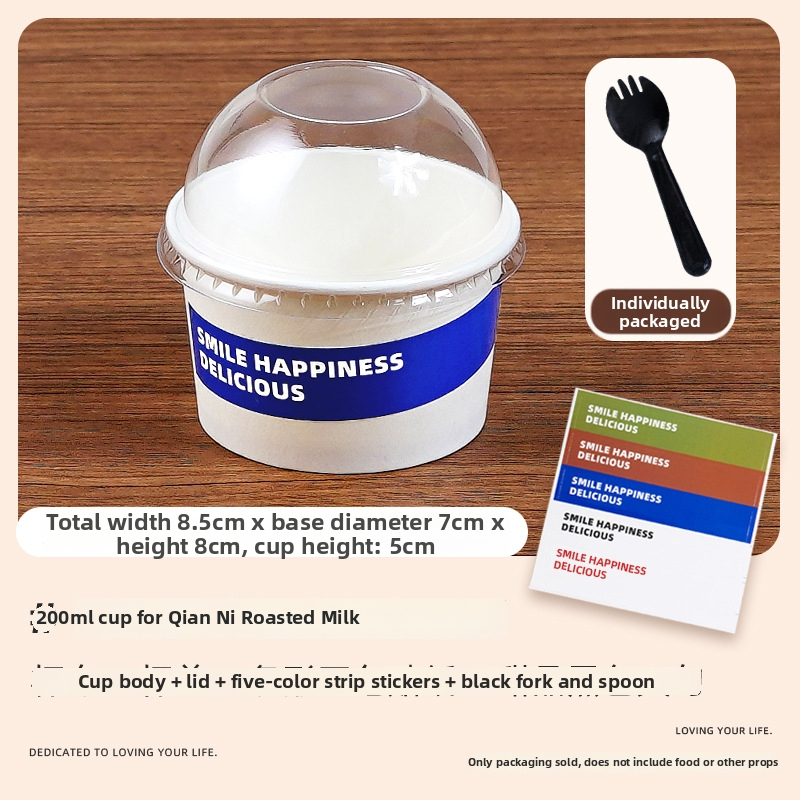 Ten Colors of Life pokryté pečiace šálky na jogurt/syr, objem 101–200 ml, vhodné do mikrovlnky