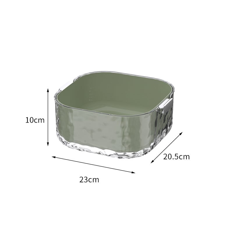 Διπλό επίπεδο κάδο πλυσίματος λαχανικών με αποχέτευση — πλαστικό, μάρκα Aoxi, μοντέρνο απλό στυλ, κυκλοφόρησε το 2024, ποιότητα πρώτης κατηγορίας