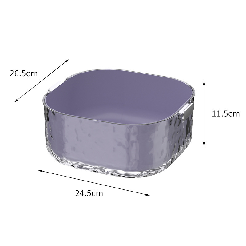 Διπλό επίπεδο κάδο πλυσίματος λαχανικών με αποχέτευση — πλαστικό, μάρκα Aoxi, μοντέρνο απλό στυλ, κυκλοφόρησε το 2024, ποιότητα πρώτης κατηγορίας