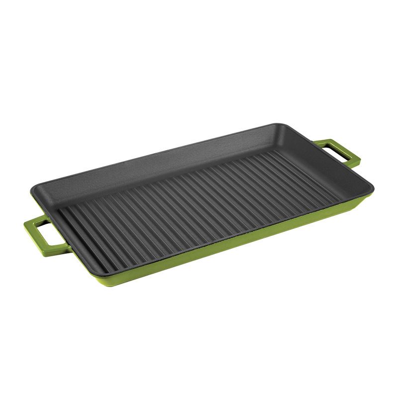 Tigaie din fontă pentru prăjit, antiaderent, adâncime 4 cm, greutate 3,5 kg, model LS-1501