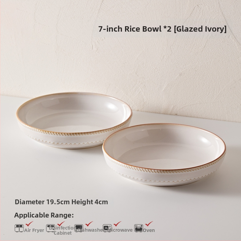 Stanley 5-dijelni porculanski set posuđa za stolovanje, nordijski stil, s podglazurnim završnim premazom