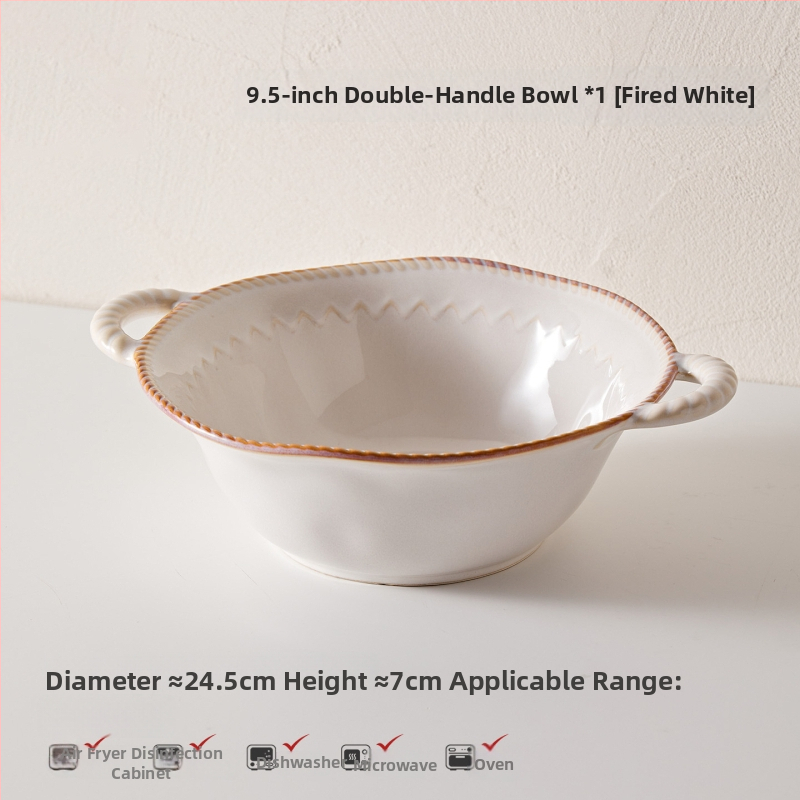 Stanley 5-dijelni porculanski set posuđa za stolovanje, nordijski stil, s podglazurnim završnim premazom