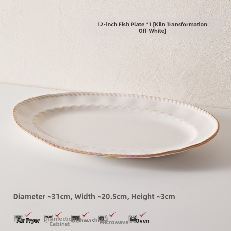 Stanley 5-dijelni porculanski set posuđa za stolovanje, nordijski stil, s podglazurnim završnim premazom