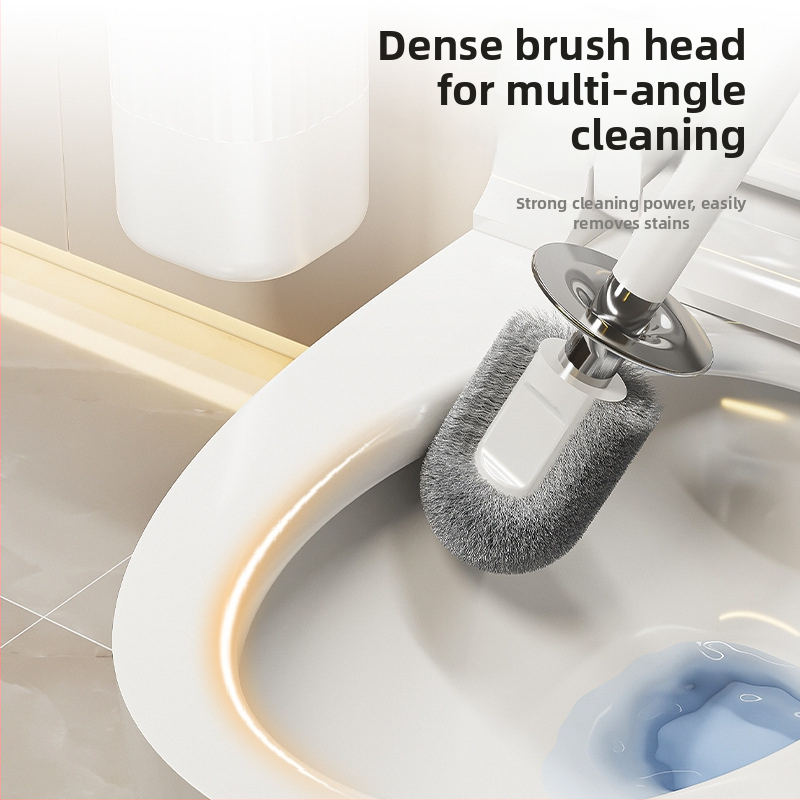 Záchodová kefka s prisávkou, nástenné montáž bez vŕtania, bez mŕtveho uhla – Značka Independent, Materiál: Plast, Model: Yd2dFzPC, Štýl: Svetlý luxus