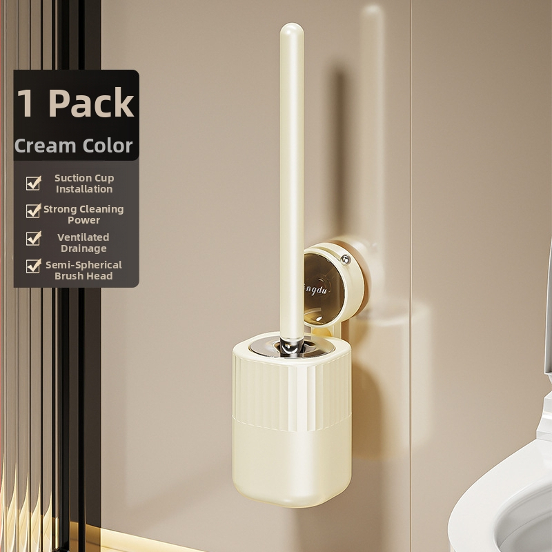 Záchodová kefka s prisávkou, nástenné montáž bez vŕtania, bez mŕtveho uhla – Značka Independent, Materiál: Plast, Model: Yd2dFzPC, Štýl: Svetlý luxus