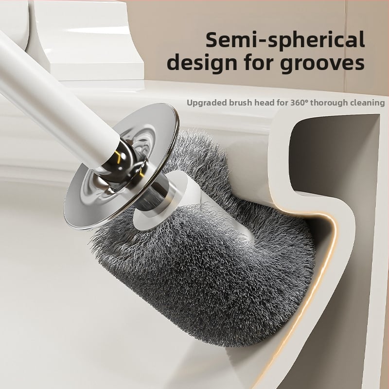 Záchodová kefka s prisávkou, nástenné montáž bez vŕtania, bez mŕtveho uhla – Značka Independent, Materiál: Plast, Model: Yd2dFzPC, Štýl: Svetlý luxus