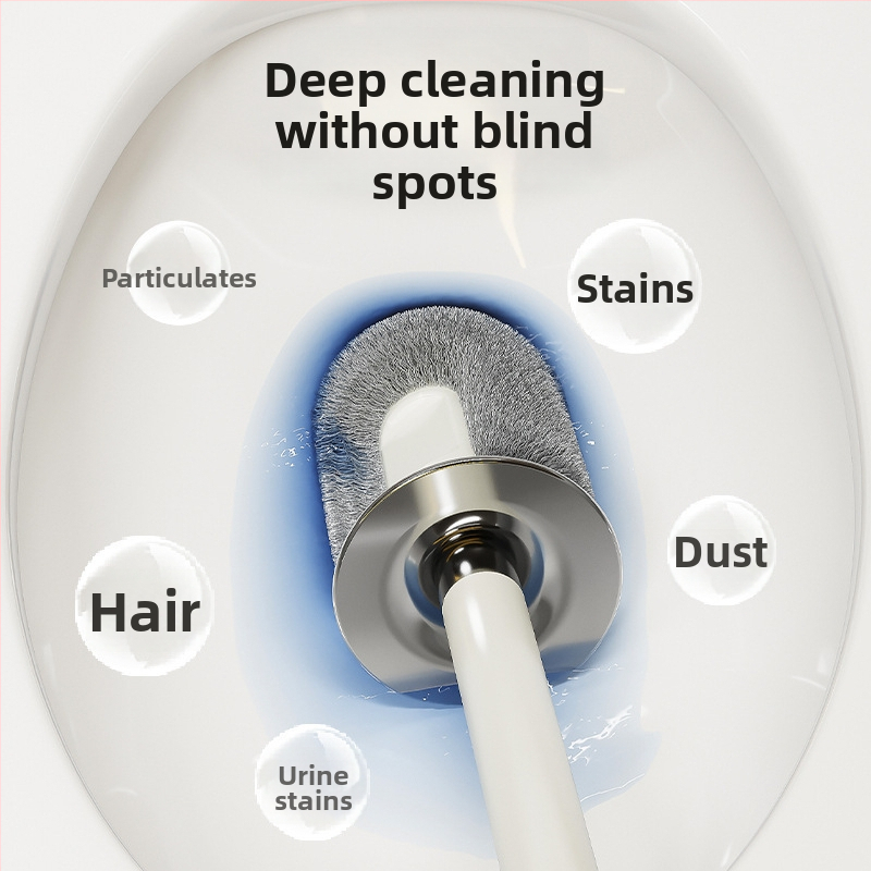 Záchodová kefka s prisávkou, nástenné montáž bez vŕtania, bez mŕtveho uhla – Značka Independent, Materiál: Plast, Model: Yd2dFzPC, Štýl: Svetlý luxus