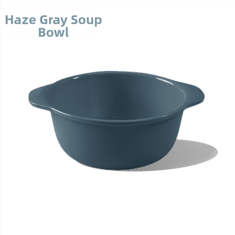 Apricot Rhyme rajzfilm-stílusú műanyag gyerek étkészlet, négy darabos készlet: tányér, tál, kanál és villa