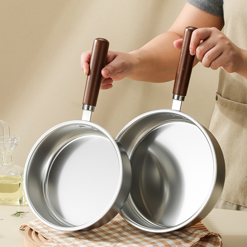 Kvadratni tiganj od 304 nehrđajućeg čelika s nelepljivim premazom, za omletu, palačinke i steak, s trostrukim dnom, kompatibilan s indukcijom – Junxing
