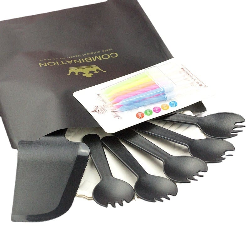 Jednokratni set posuđa za tortu, četverodijelan: plast, kružni oblik, mogućnost prilagodbe logotipa, 3 godine trajanja, podrijetlo Hebei