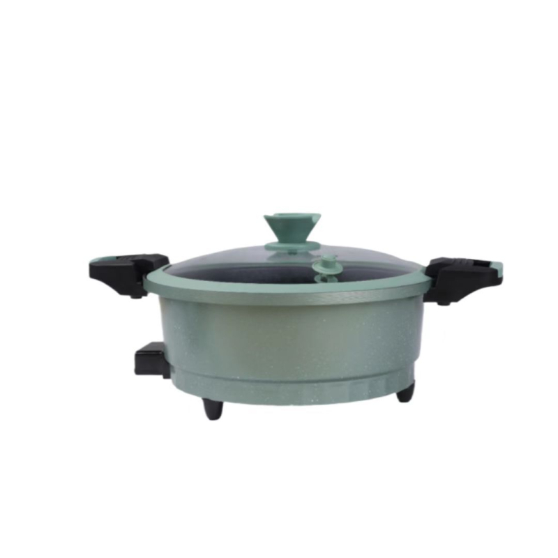 Tigaie electrică kvv-8057 pentru coacere, încălzire dublă, 1200W, 220V
